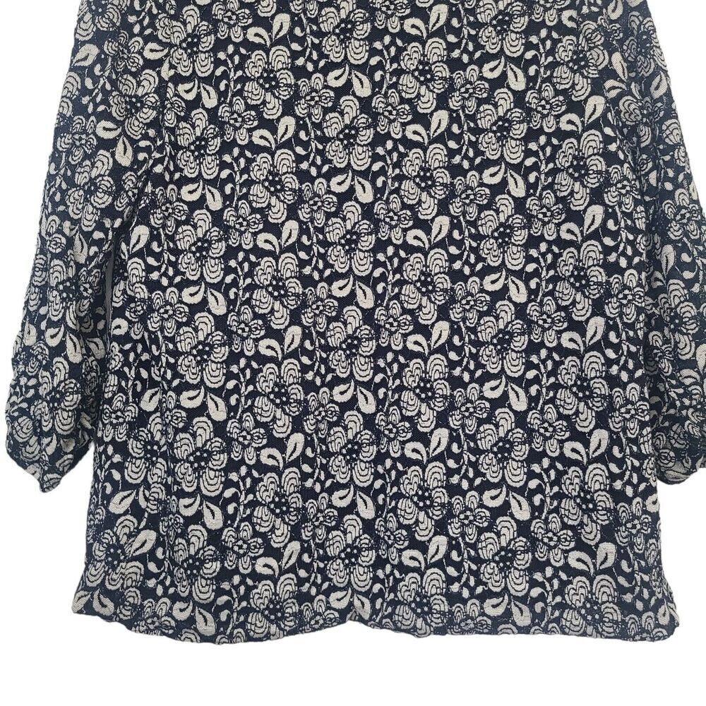 Kaileigh Clementina Lace Overlay Kimono Black Size 2X Open Drape Cardigan - Picture 6 of 10